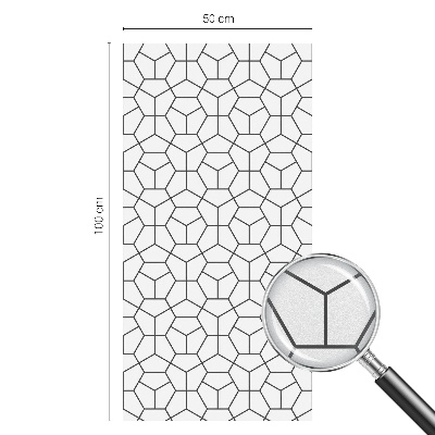 Zonwerende raamfolie Geometrische kubussen