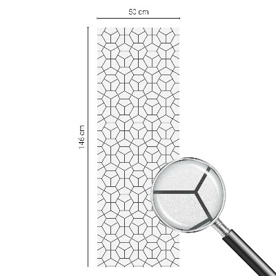 Zonwerende raamfolie Geometrische kubussen