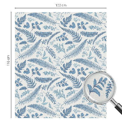 Zonwerende raamfolie glas in lood Botanisch patroon