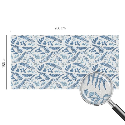 Zonwerende raamfolie glas in lood Botanisch patroon