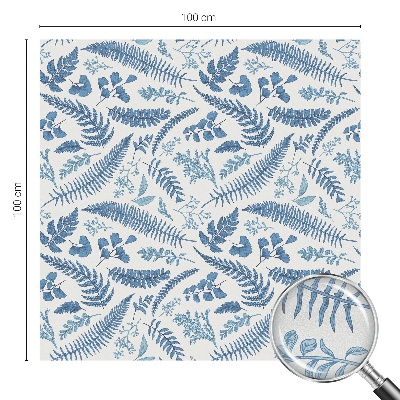 Zonwerende raamfolie glas in lood Botanisch patroon