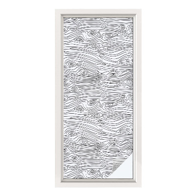 Zonwerende raamfolie Houten lijnen