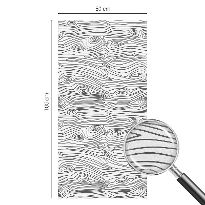 Zonwerende raamfolie Houten lijnen