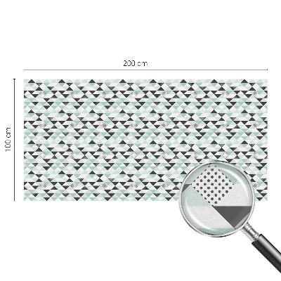 Zonwerende raamfolie glas in lood Driehoekige patronen