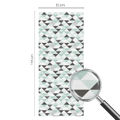 Zonwerende raamfolie glas in lood Driehoekige patronen
