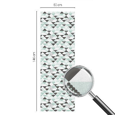Zonwerende raamfolie glas in lood Driehoekige patronen