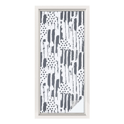 Zonwerende raamfolie Strepen en stippen