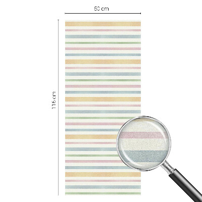 Zelfklevende raamfolie glas in lood Pastelstrepen