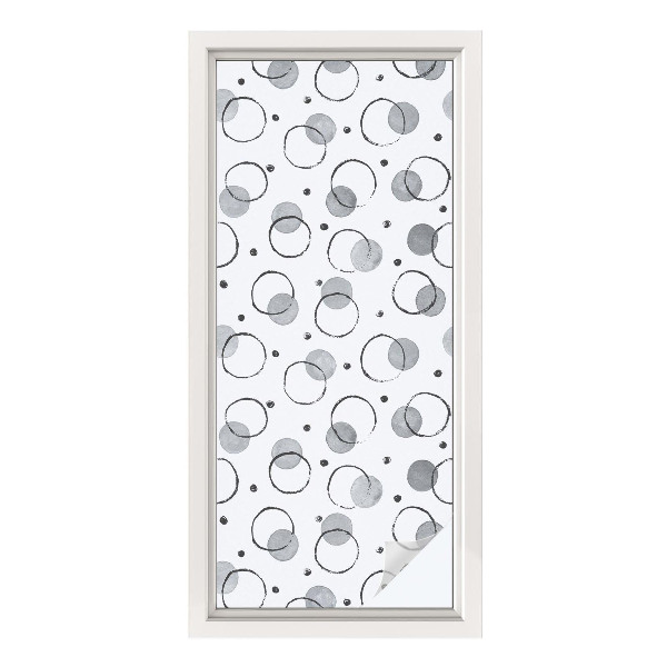 Zelfklevende anti inkijk folie glas in lood Grijze wielen