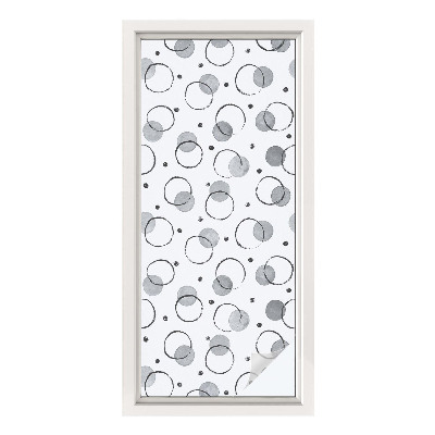 Zelfklevende anti inkijk folie glas in lood Grijze wielen