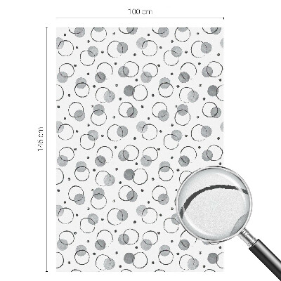 Zelfklevende anti inkijk folie glas in lood Grijze wielen