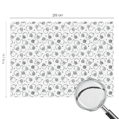 Zelfklevende anti inkijk folie glas in lood Grijze wielen