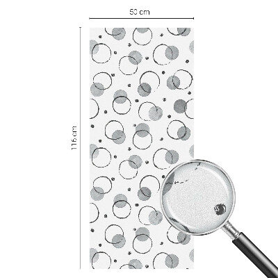 Zelfklevende anti inkijk folie glas in lood Grijze wielen