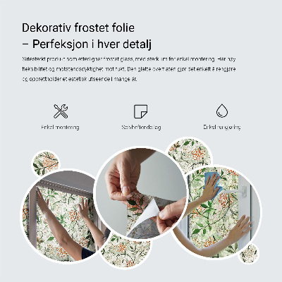 Anti inkijk raamfolie Tropisch thema