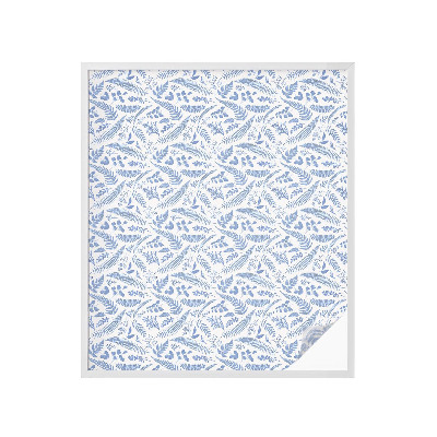 Zelfklevende anti inkijk folie glas in lood Varenbladeren