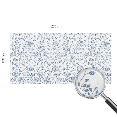 Zonwerende raamfolie glas in lood Plantenmotief
