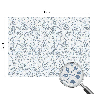 Zonwerende raamfolie glas in lood Plantenmotief