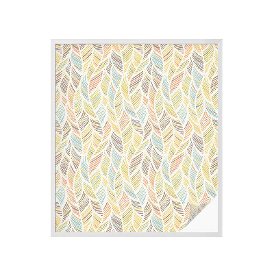 Zelfklevende anti inkijk folie glas in lood Regenboogveren