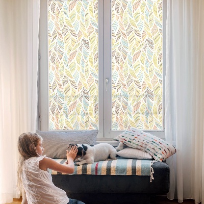 Zelfklevende anti inkijk folie glas in lood Regenboogveren