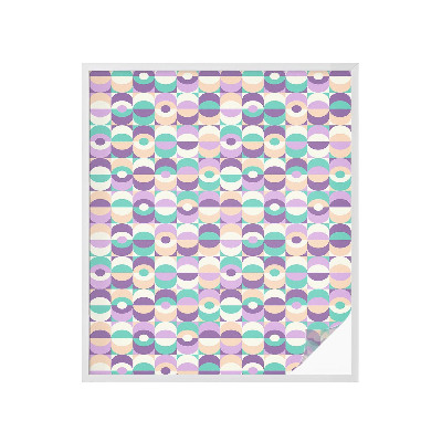 Zelfklevende raamfolie glas in lood Kleurrijke patronen