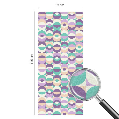 Zelfklevende raamfolie glas in lood Kleurrijke patronen