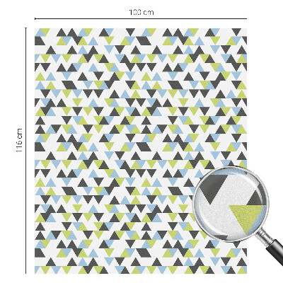 Anti inkijk raamfolie Geometrische driehoeken