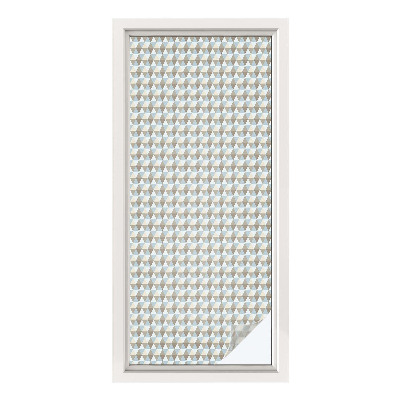 Zonwerende raamfolie Geometrische driehoeken