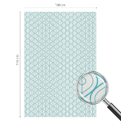 Zonwerende raamfolie glas in lood Ovale symmetrie