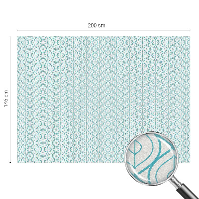 Zonwerende raamfolie glas in lood Ovale symmetrie