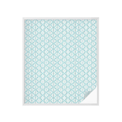 Zonwerende raamfolie glas in lood Ovale symmetrie