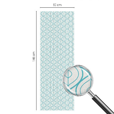 Zonwerende raamfolie glas in lood Ovale symmetrie