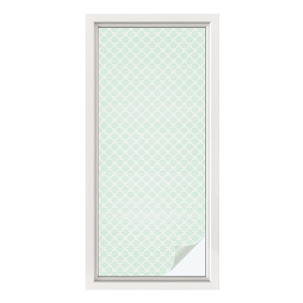 Zelfklevende anti inkijk folie glas in lood Pastelsymmetrie