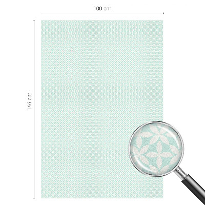 Zonwerende raamfolie glas in lood Bloemensymmetrie