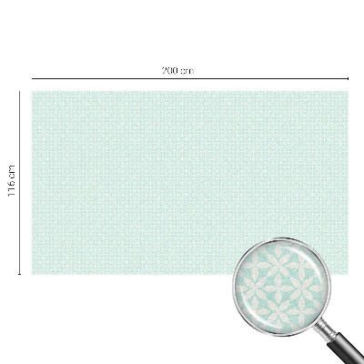 Zonwerende raamfolie glas in lood Bloemensymmetrie