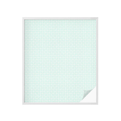 Zonwerende raamfolie glas in lood Bloemensymmetrie