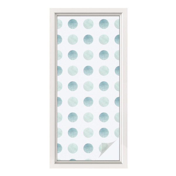 Zelfklevende raamfolie glas in lood Fijne cirkels