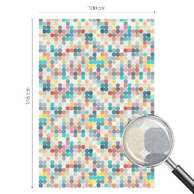 Zonwerende raamfolie Kleurrijke vierkanten