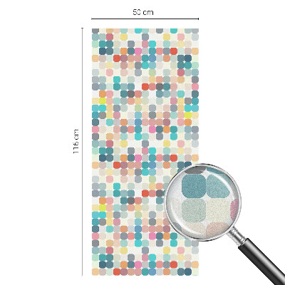 Zonwerende raamfolie Kleurrijke vierkanten