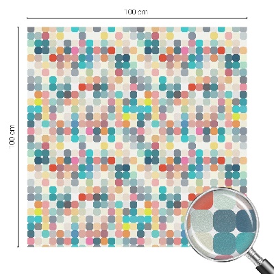 Zonwerende raamfolie Kleurrijke vierkanten