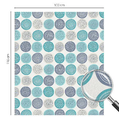 Zelfklevende raamfolie glas in lood Geometrische cirkels