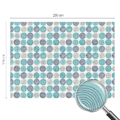 Zelfklevende raamfolie glas in lood Geometrische cirkels