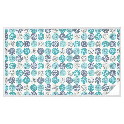 Zelfklevende raamfolie glas in lood Geometrische cirkels