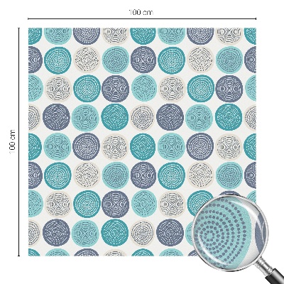 Zelfklevende raamfolie glas in lood Geometrische cirkels