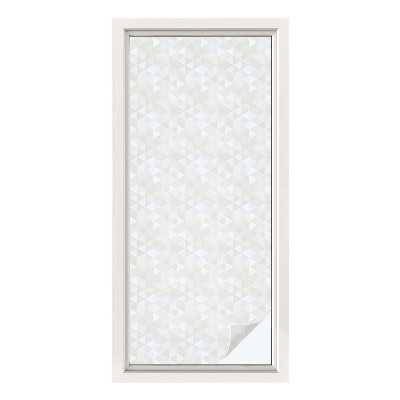 Zelfklevende anti inkijk folie glas in lood Geometrische patronen