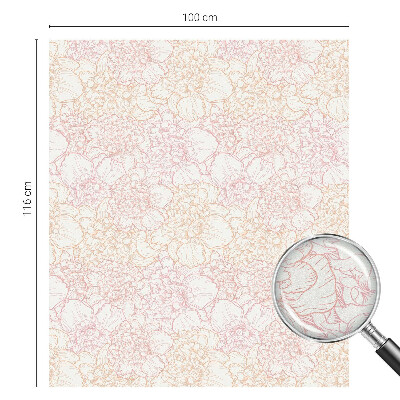 Zonwerende raamfolie Bloemen elegantie