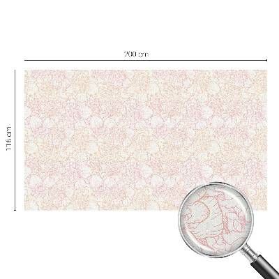 Zonwerende raamfolie Bloemen elegantie