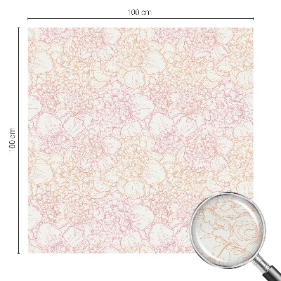 Zonwerende raamfolie Bloemen elegantie