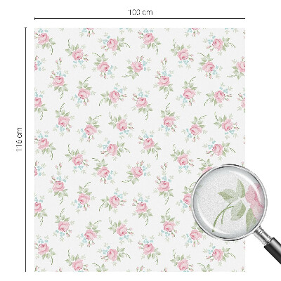 Anti inkijk raamfolie Romantische rozen