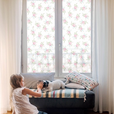 Anti inkijk raamfolie Romantische rozen