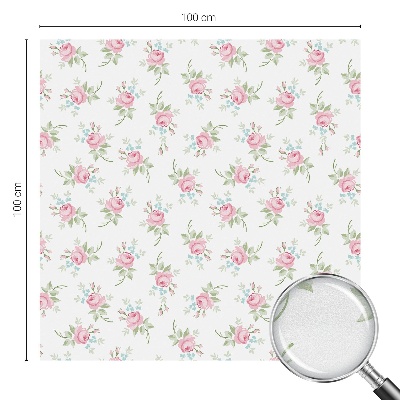 Anti inkijk raamfolie Romantische rozen